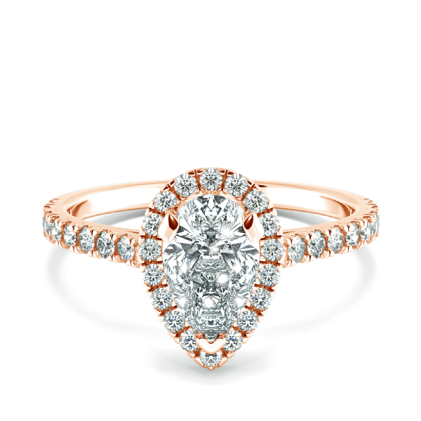 Nhẫn đính hôn Halo đai tấm NCH8301 1